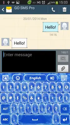 Frozen Keyboard for GoKeyboard android App screenshot 9