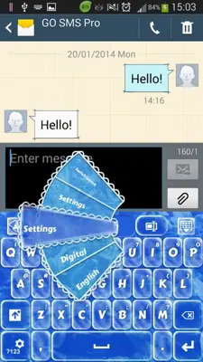 Frozen Keyboard for GoKeyboard android App screenshot 10