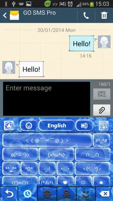 Frozen Keyboard for GoKeyboard android App screenshot 5