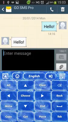 Frozen Keyboard for GoKeyboard android App screenshot 6